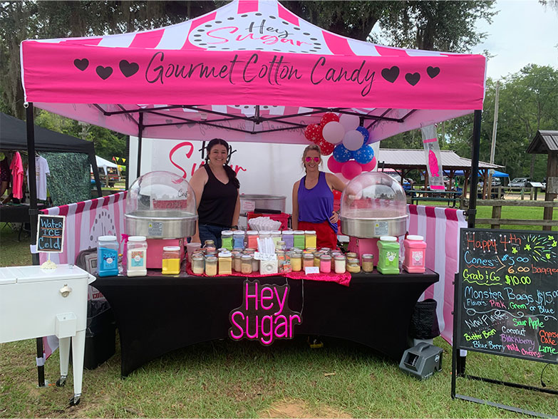 Hey Sugar's Custom Cotton Candy Tent