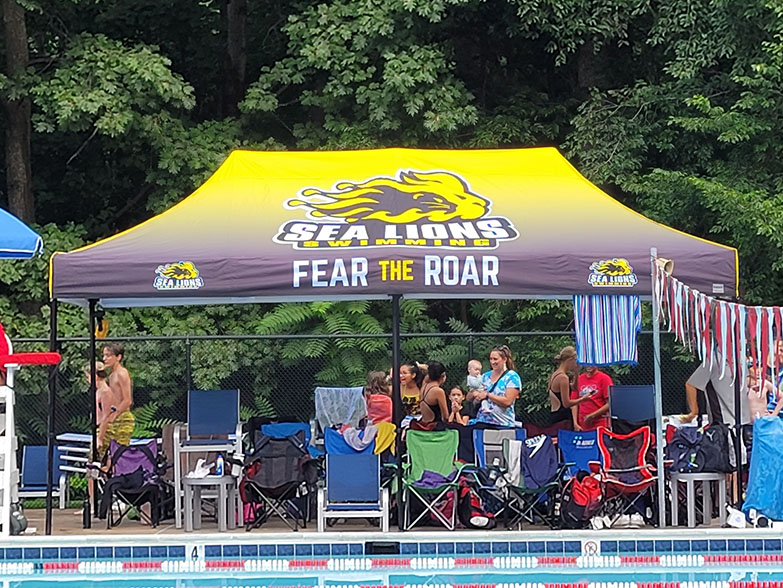 Making A Splash: The Kingsbrooke Swim Team's Custom Tent